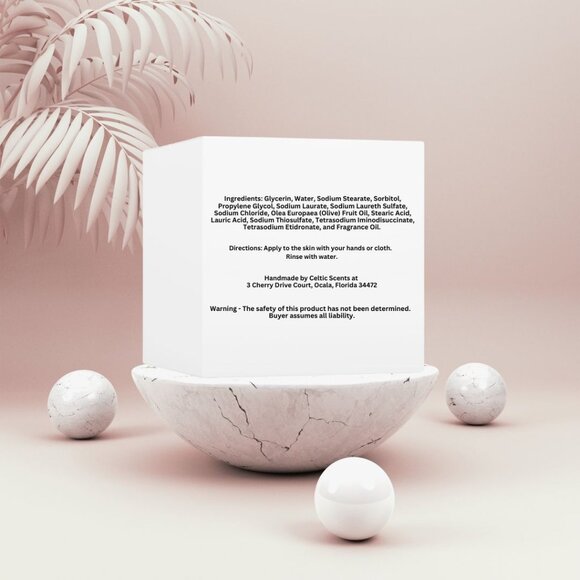 Shea Butter Massage Bar Soap 3.5 oz, Handmade (60 Fragrance Options) - Picture 6 of 6